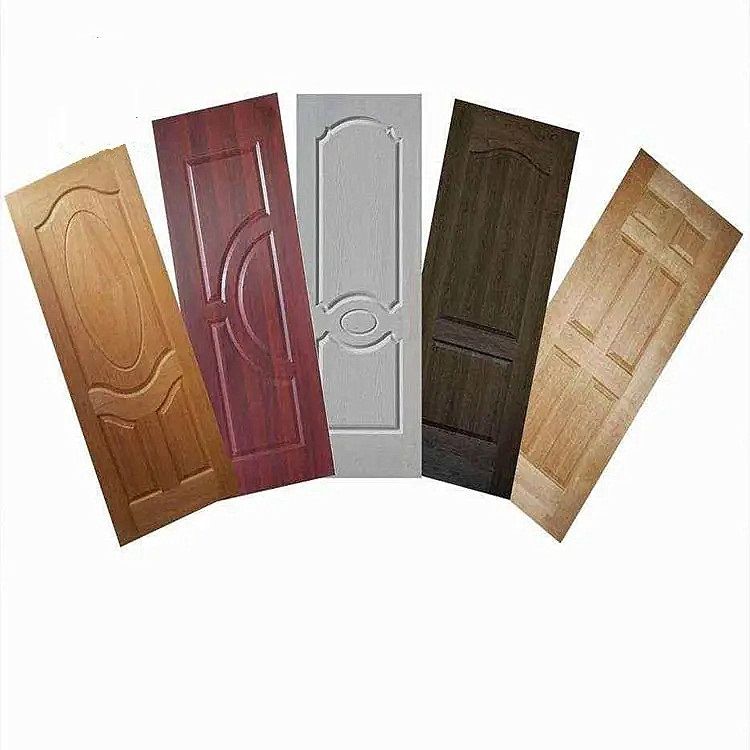 Wooden Composite Door Material Melamine Molded HDF MDF Door Skin for Interior Door