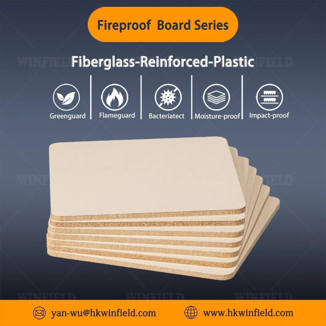 Fireproof Fiberglass Reinforced Plastic Panel for Wall Cladding Waterproof FRP Laminate Sheet