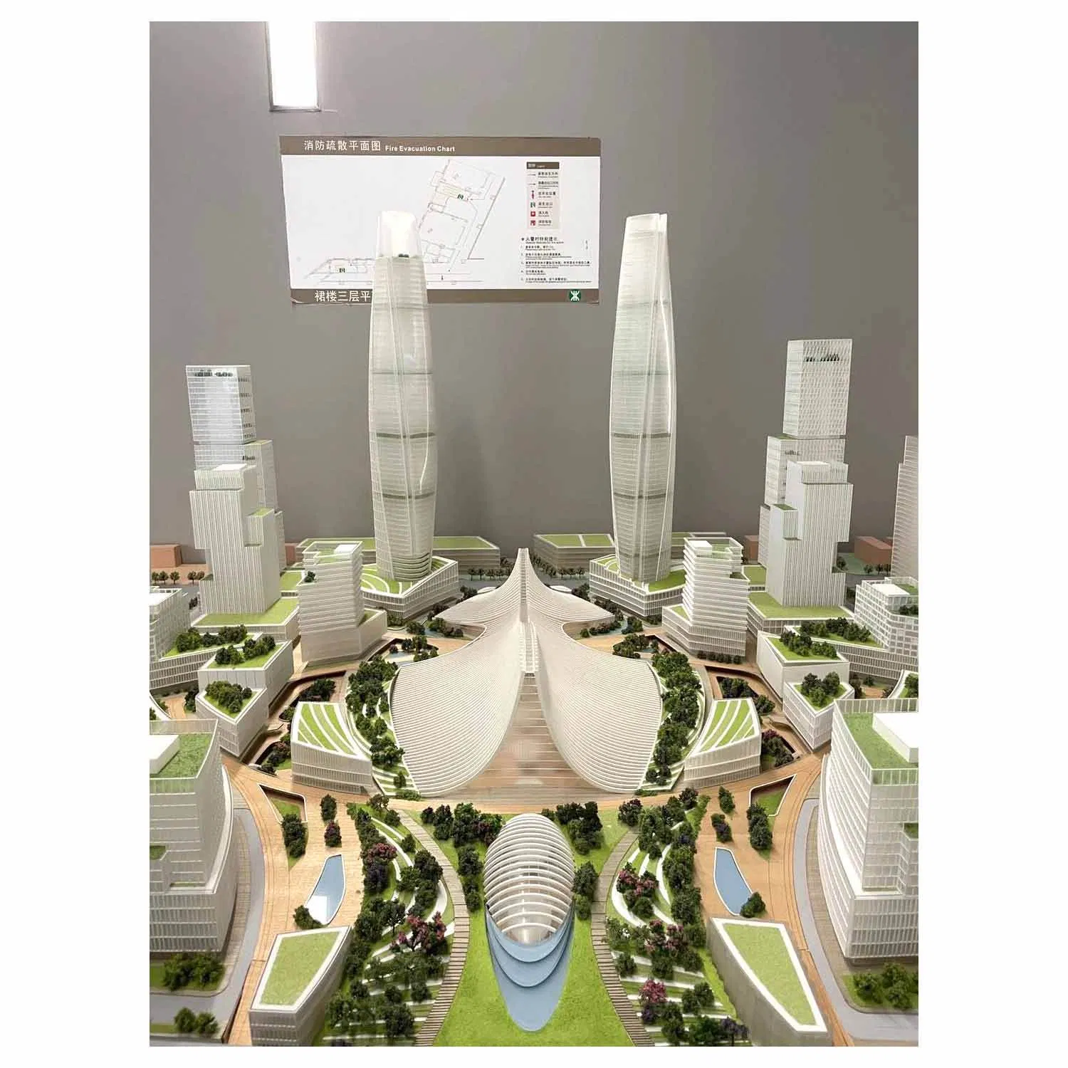 3D High-End Large-Scale Modern City Professional Planning Scale Model