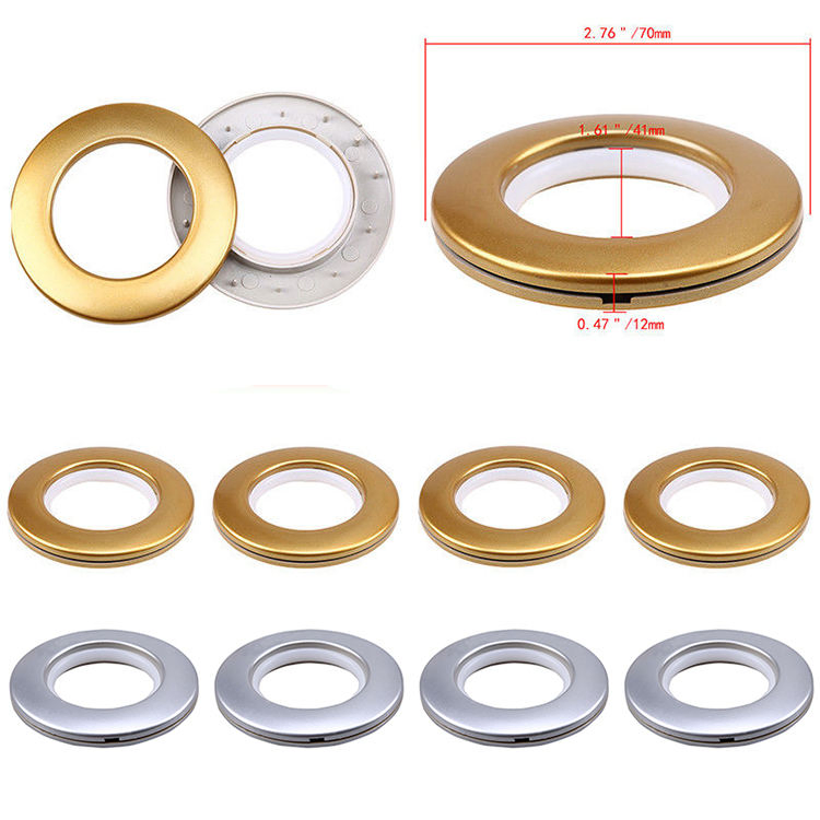 Window Eyelet Curtain Accessory Shower Plastic Clip Pole Rod Curtain Ring