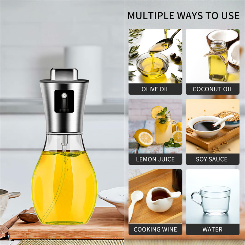 200ml Oil Spritzer Olive Oil Spray Bottle Oil Sprayer Mister for Cooking BBQ Salad Making