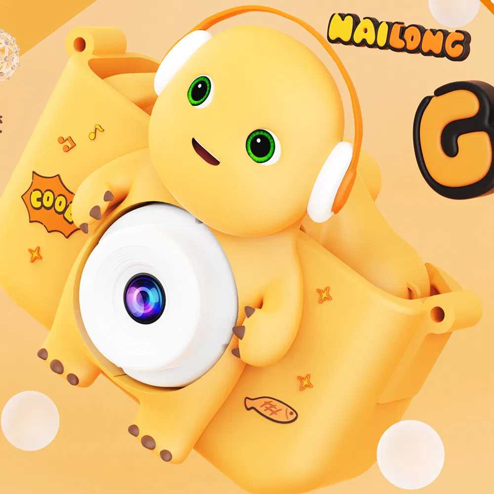 Hot Sale Milk Dragon Mini Camera Cartoon Educational Toy Gift Kids Camera