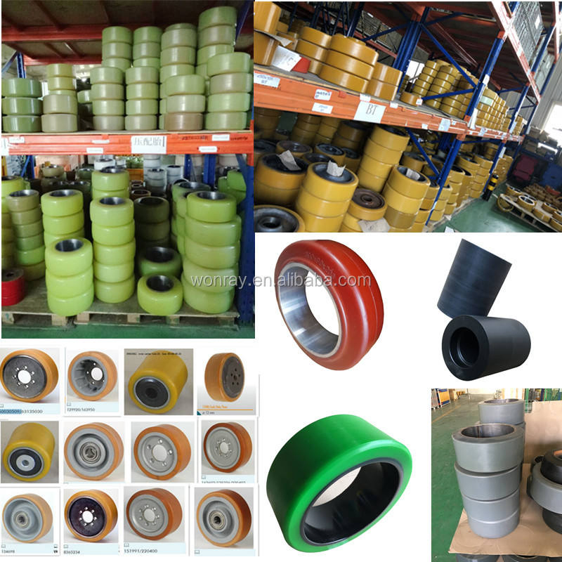 Linde Solid Forklift Polyurethane Tire PU Support Wheels No. 29902329/29903807 Size 285X100