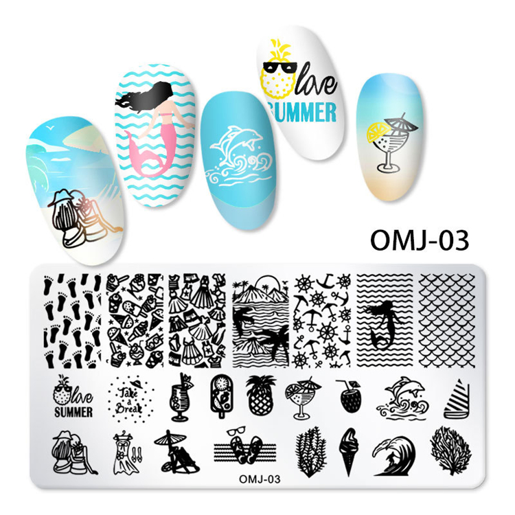 Populor Christmas Stamping Plate, Pattern Printer Nail Art Accessory&Decoration