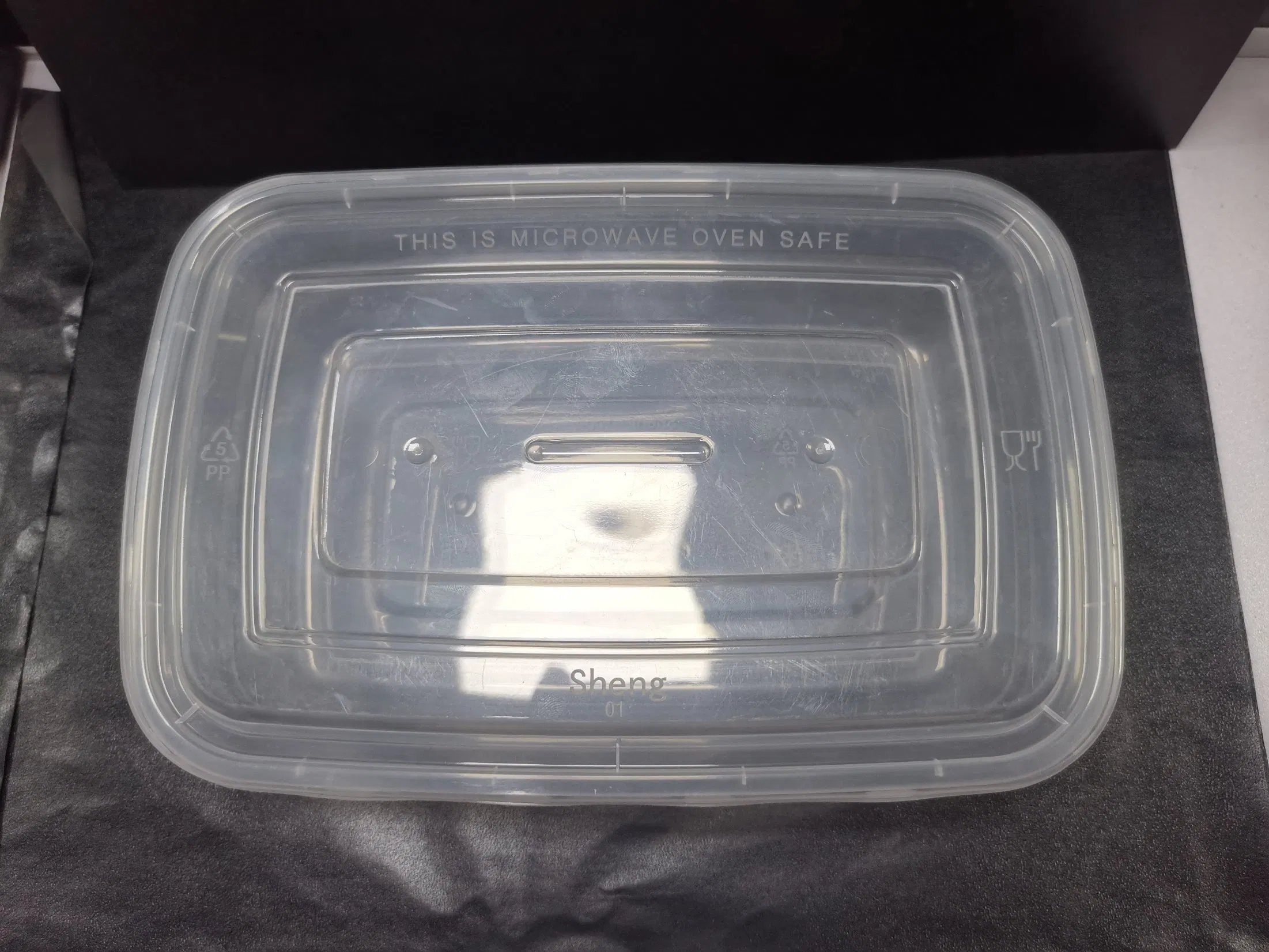 Microwave Safe Takeaway Plastic Meal Prep Food Container with Lid