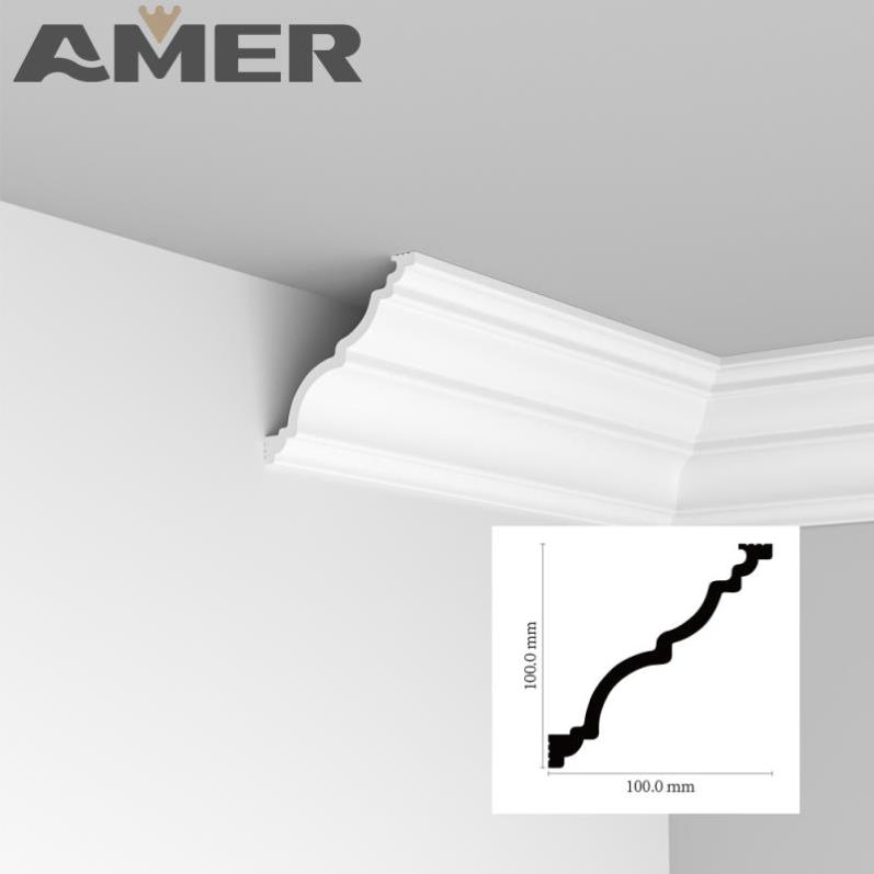 Best Sale 80mm Cheap Modern Wall Foam Plastic Baseboard Molding PS Skirting Board