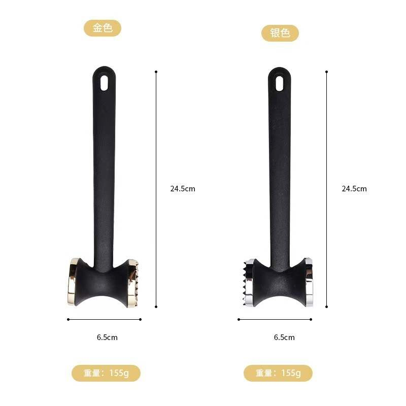 Zinc Alloy Square Meat Hammer Garlic Hammer Steak Meat Hammer