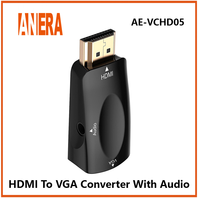 Конвертер HDMI в VGA с аудио Anera