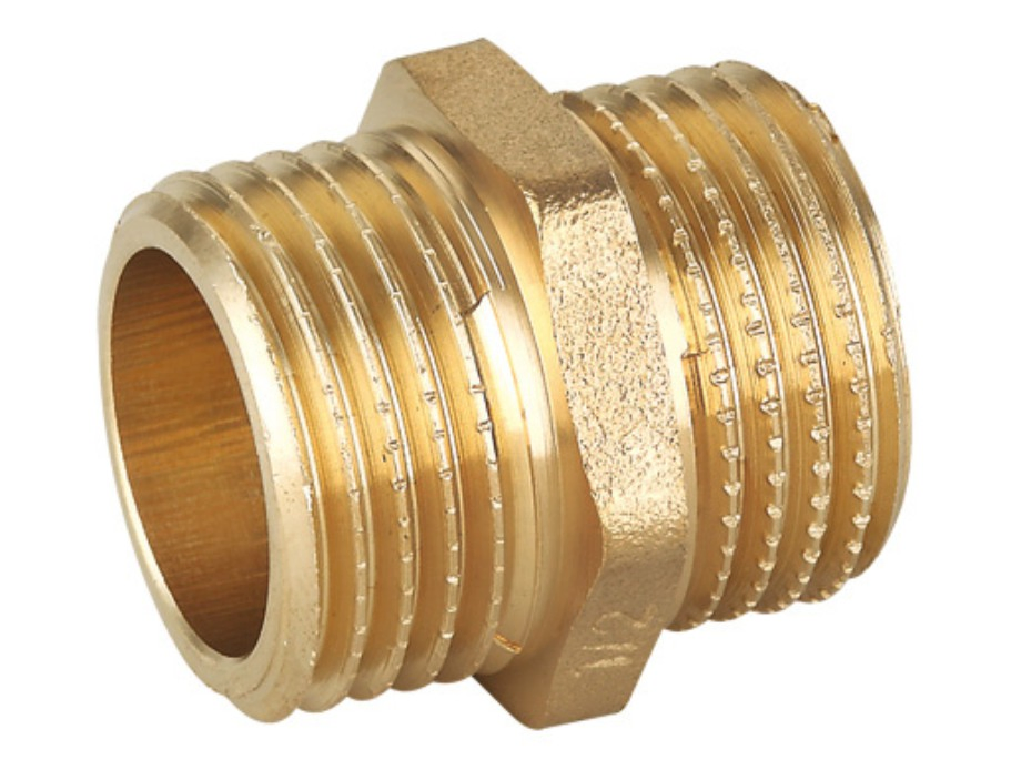 Standard Threads Brass Pipe Fitting Reducing Hex Nipple