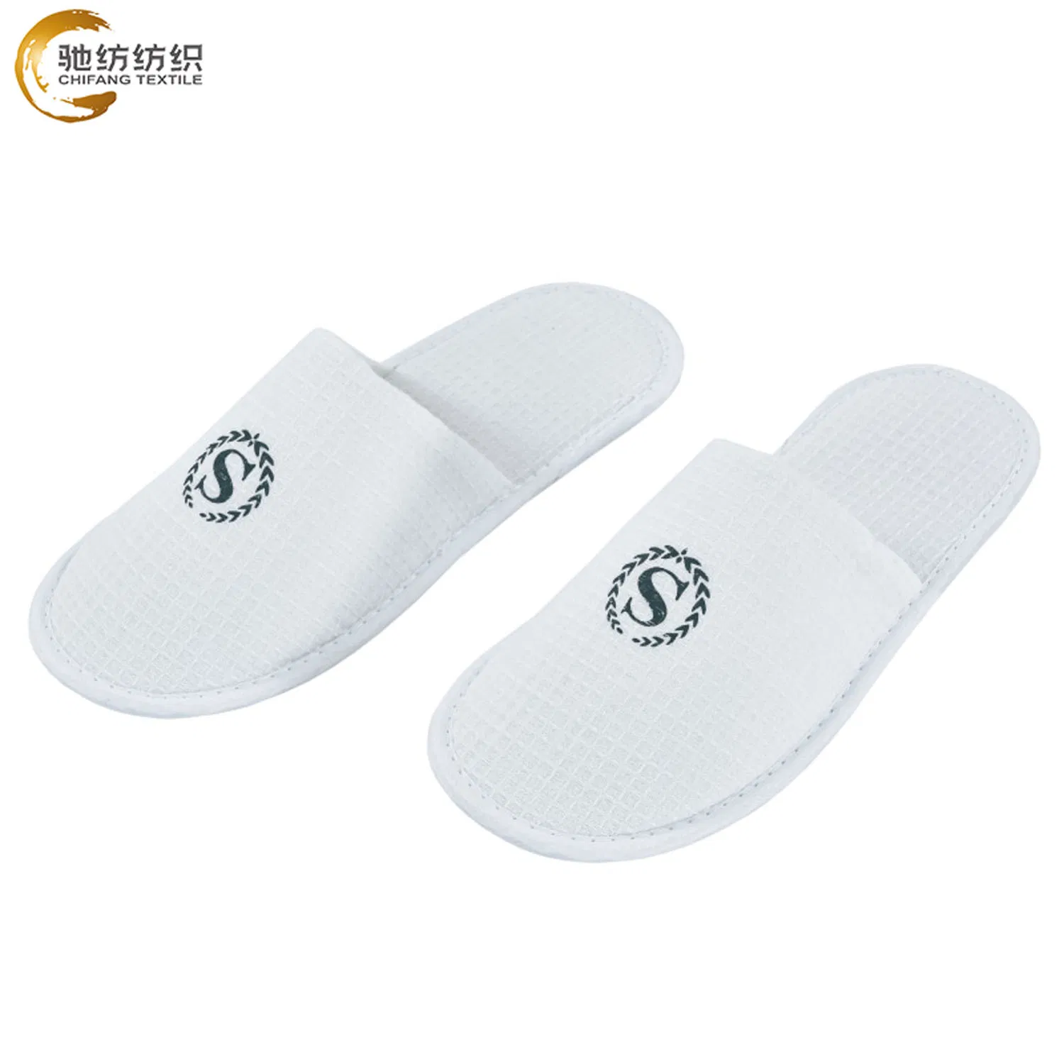 Guest Room Disposable Cotton Linen Slippers EVA Soles Non-Slip Environmental Protection Hotel Resort Customized Use