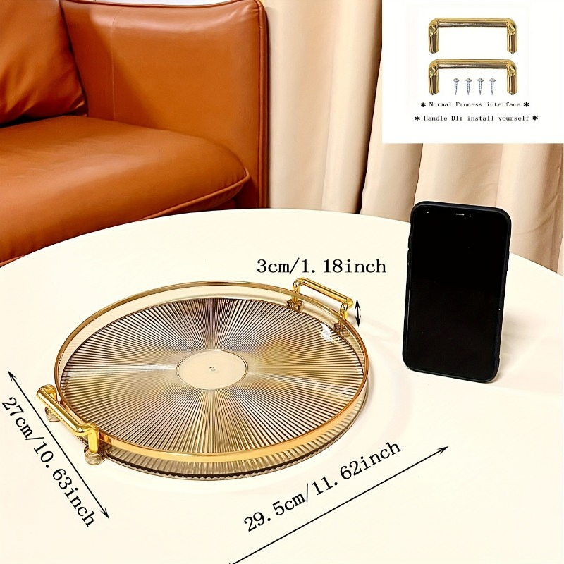 Promotional Multi-Purpose Acrylic Tray for Snacks Decorative Kitchen Accessory Home Decor