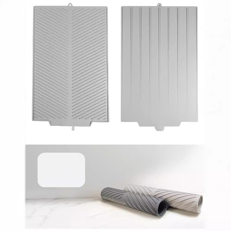 Popular Non-Slip Kitchen Faucet Splash Pad Desktop Drying Silicone Drainage Mat