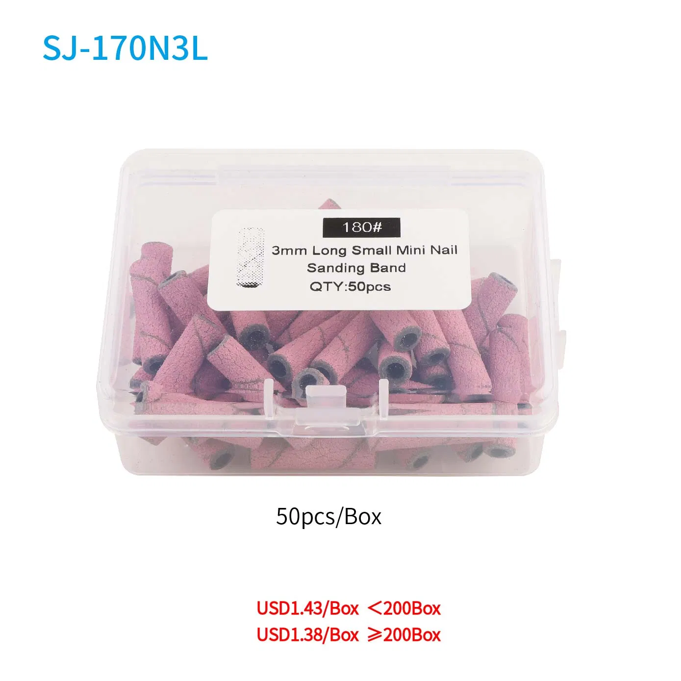 Clogging Free Super Long 3mm Nail Sanding Bands