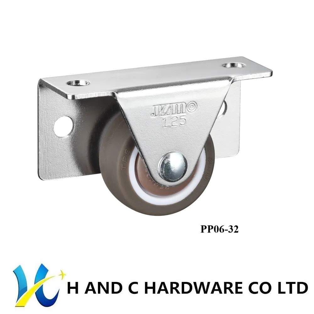 Furniture Hardware TPE Wheel Fixed Caster