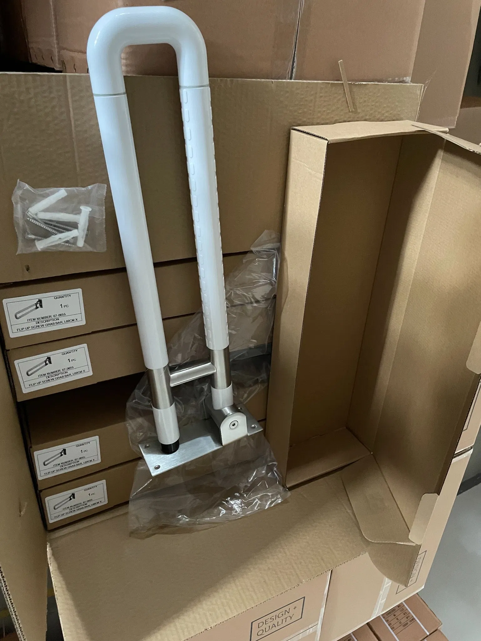 Filp up Garb Bar for Bathroom Toilet Wall Mounted Handrail