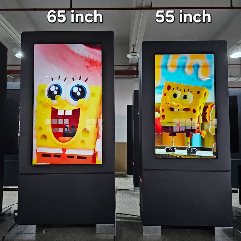 Наружная напольная цифровая вывеска Totem 43-86 дюймов