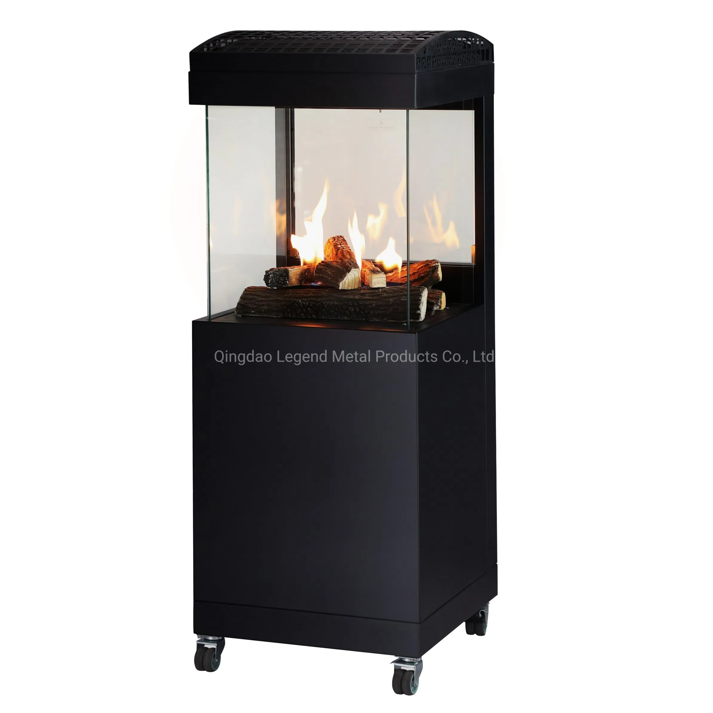 Outdoor Gas Fireplace with Glass View Flame Muztag 500b