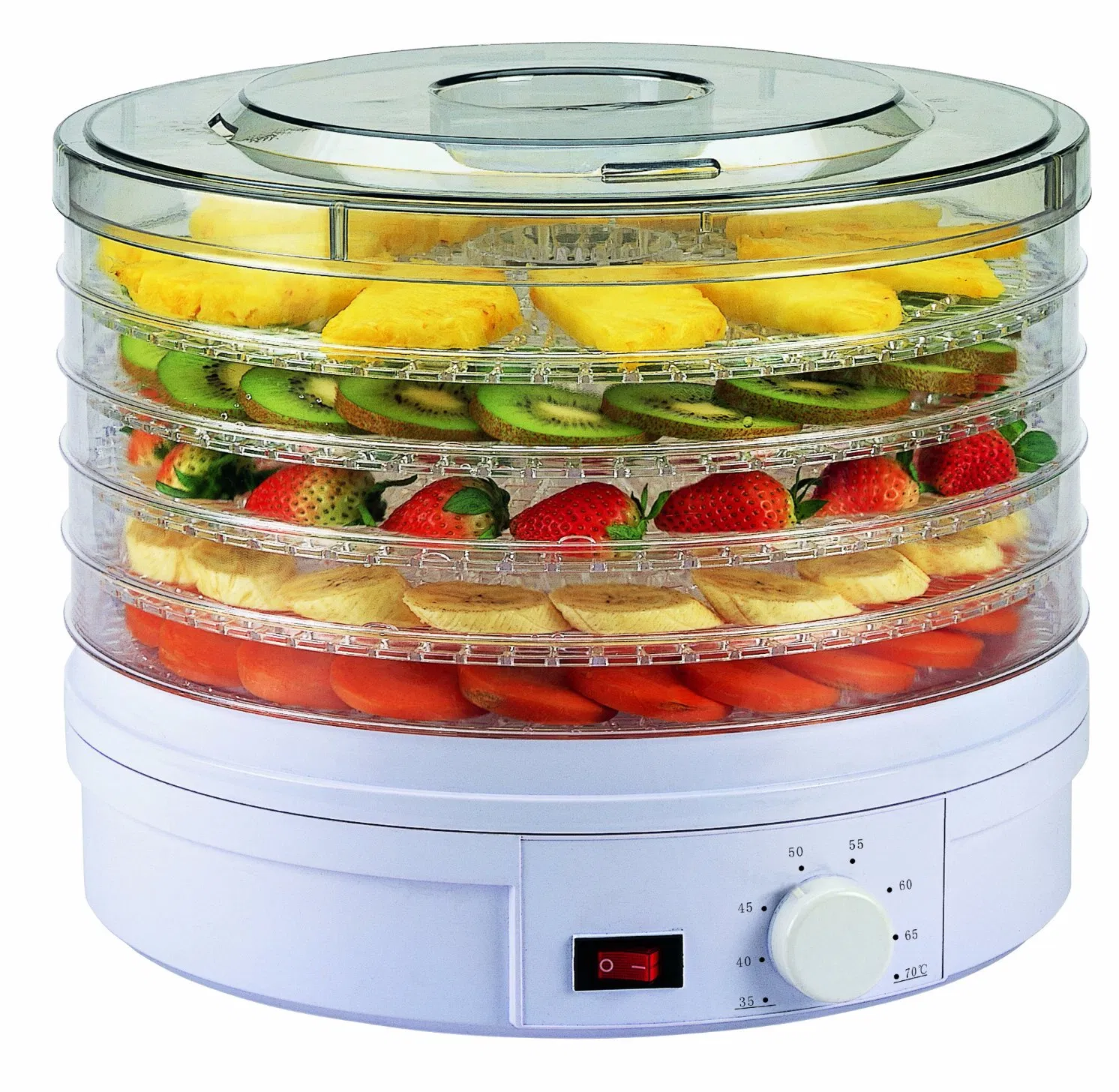 Elecirc 5 Tray Fruit Food Dryer Dehydrator