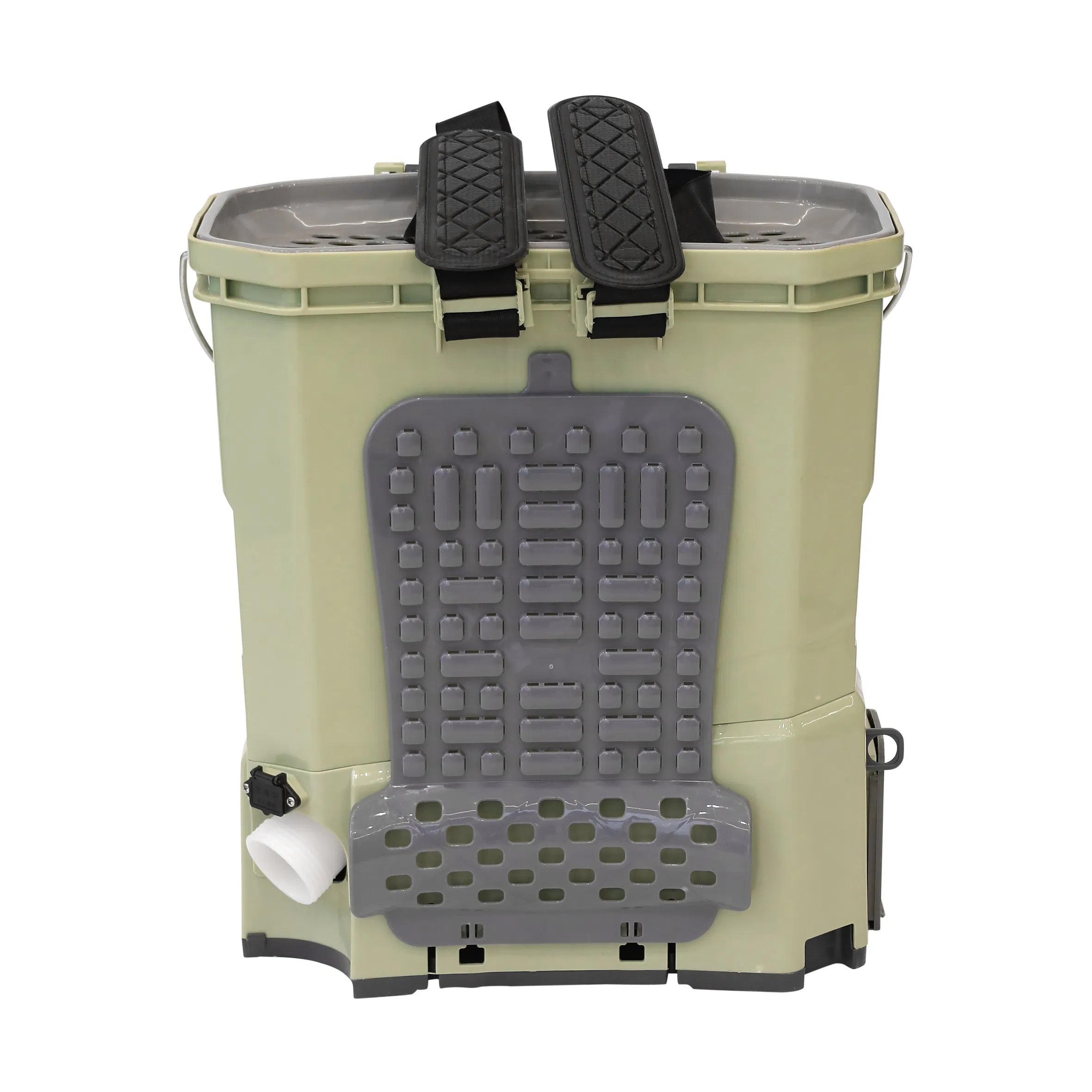 Backpack Type Electric Fertilizer Spreader with Adjustable Spout for Farmland