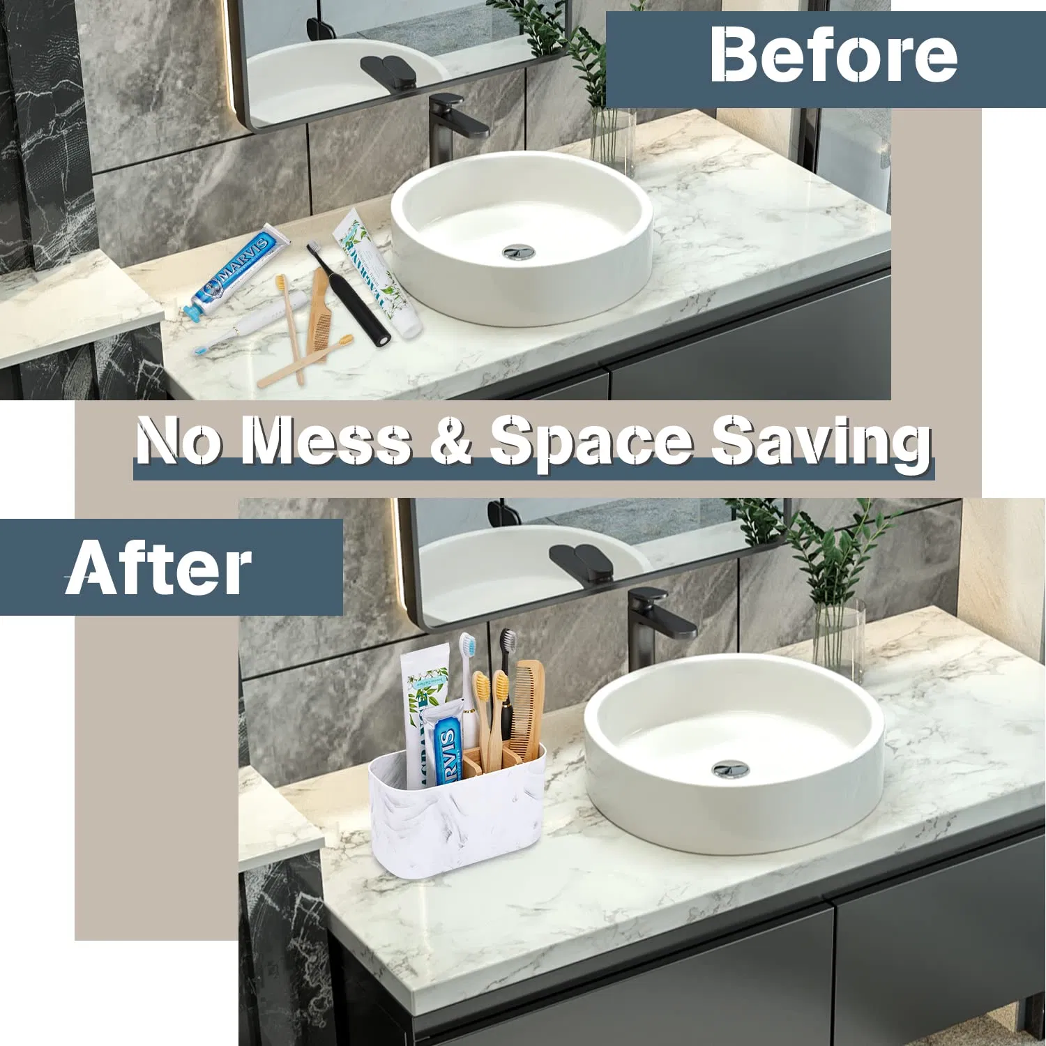 Discount Price Bathrooms Bamboo Toothbrush Holder Eco-Friendly Shower Toothbrush Holder