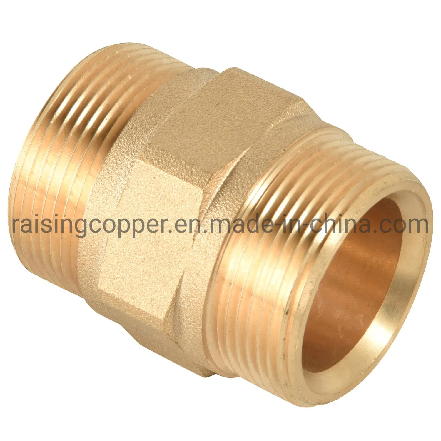 Lead Free Brass Coupling Male Iron Pipe Thread Inlet by Pack Joint Outlet for PE Pipe