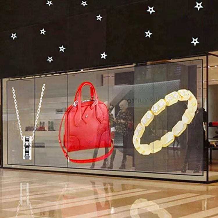 High Transparent Hologram LED Screen Display Pantalla LED Transparente Video Wall Panel for Glass Windows