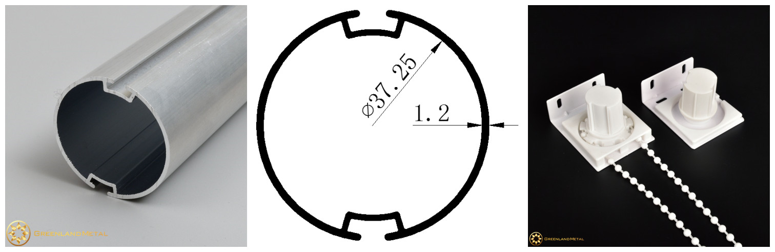 38/40mm Aluminium Profile Duo Roller Tube for Roller Blind Roller Shade