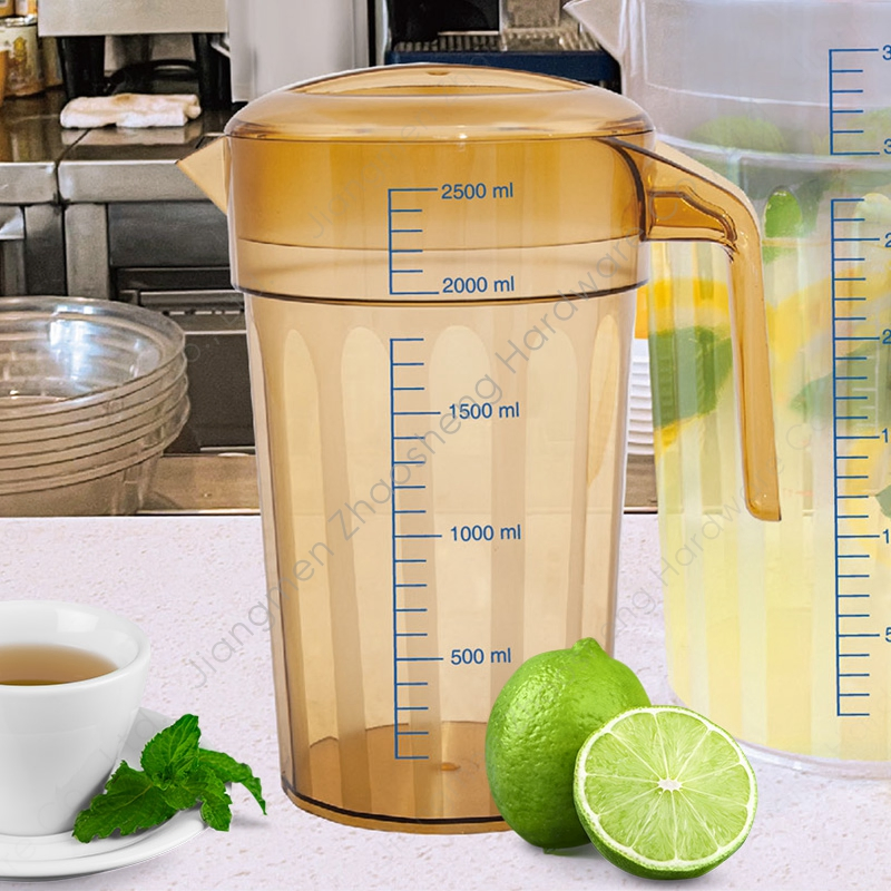 Refrigerator Iced Tea Water Container Fridge Jug Plastic Gallon Pitcher for Cold or Hot Beverage
