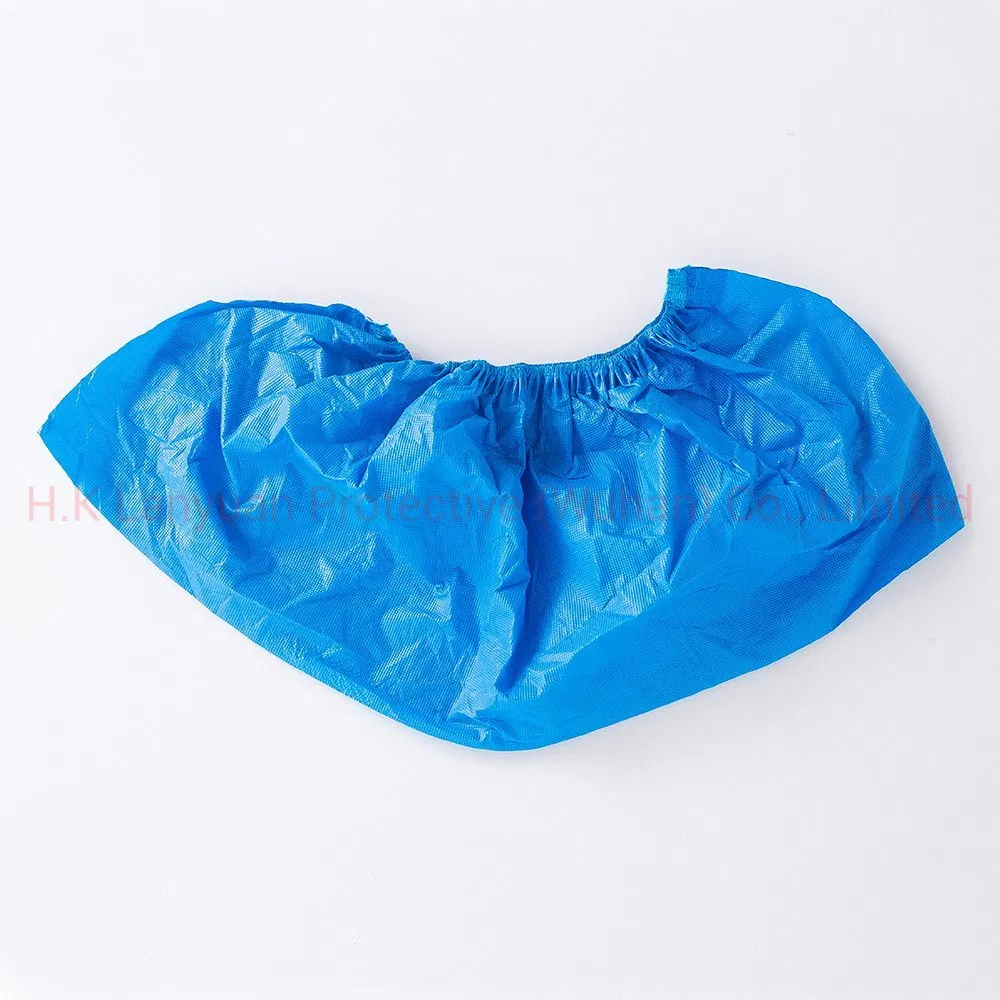Medical Disposable CPE Shoecover Cleanroom PE Anti Slip Plastic Waterproof Shoe Cover