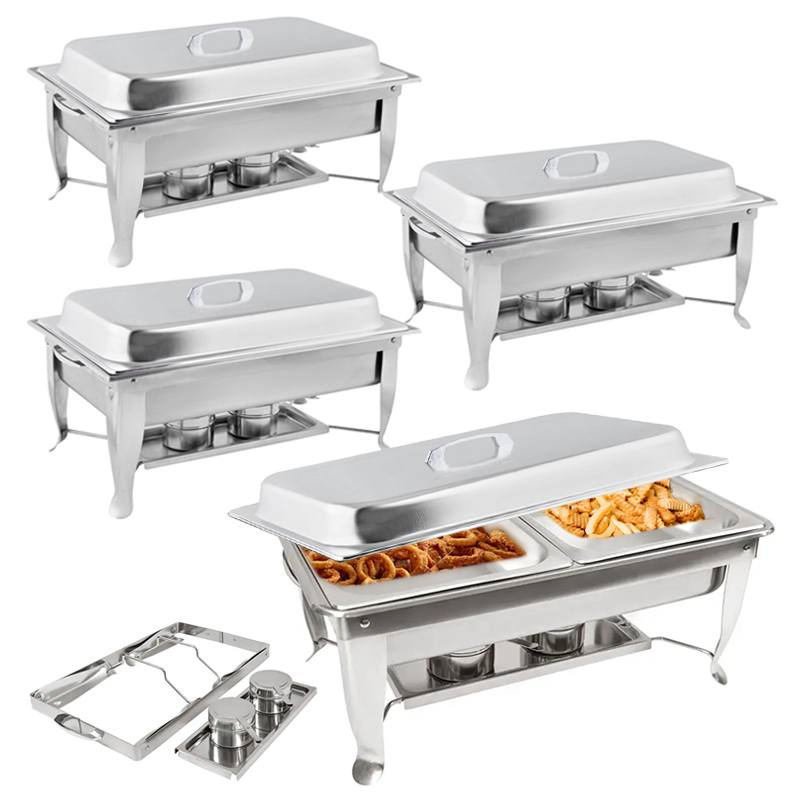 Hotel Kitchen Economy Chafing Dish Stainless Steel Buffet Food Warmers