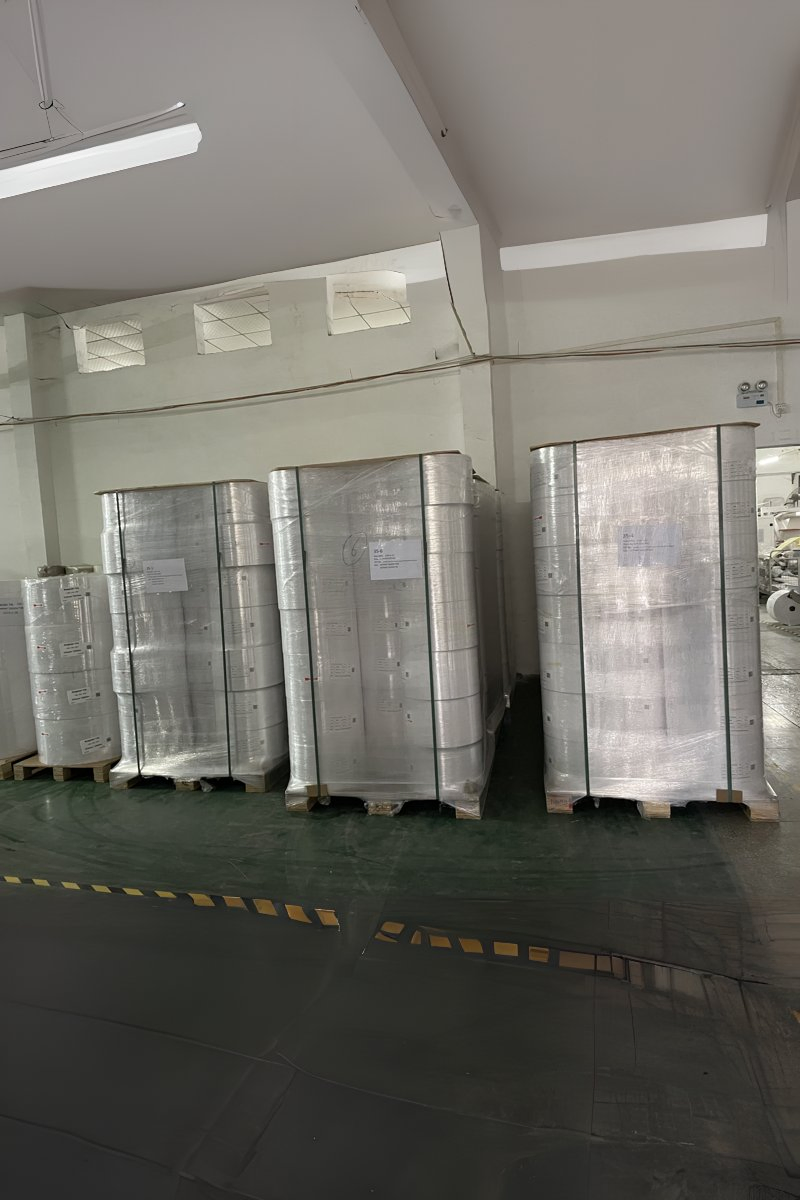Jumbo Roll Transparent Thermal Printing Synthetic Paper, PP Film Label Material