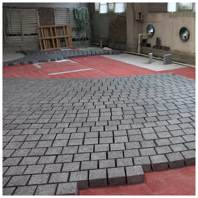 G654 Dark Grey Granite Outdoor Paving Cobblestone