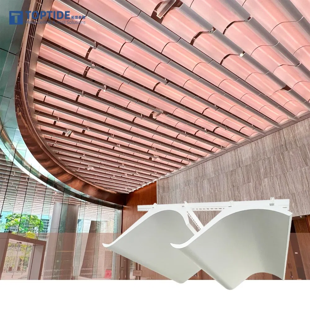 Waterproof Cladding Construction Decoration Horizontal Exterior Aluminum Blinds Louver