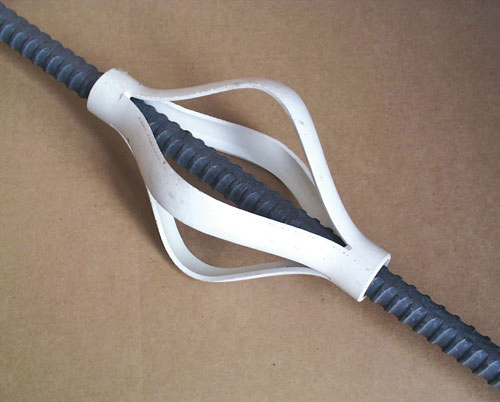 Plastic Centralizer with High Resilience Suitable for Threaded Steel Bar