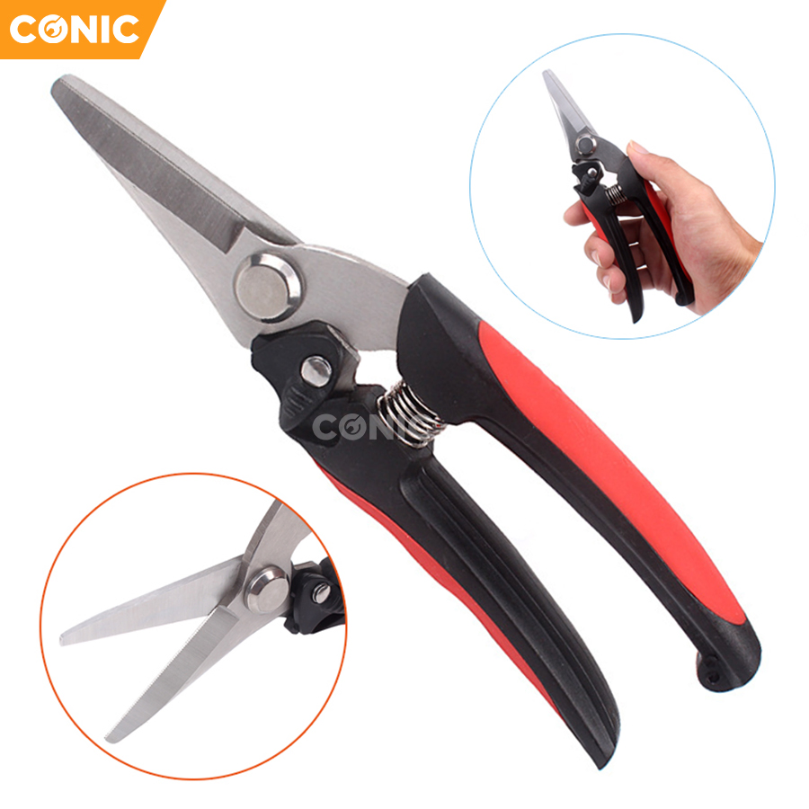 High Quality Stainless Steel Garden Pruning Shears Fruit Tree Scissors Secateurs