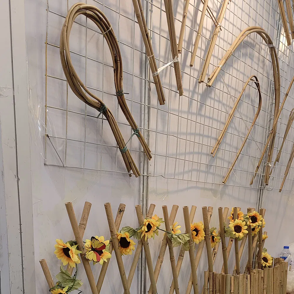 Lamp Shape Bamboo Cane Custom Bamboo Stake Bamboo Pole Plant Support Bamboo Flower Stick Bamboo Trellis for Landscaping and Garden Planting