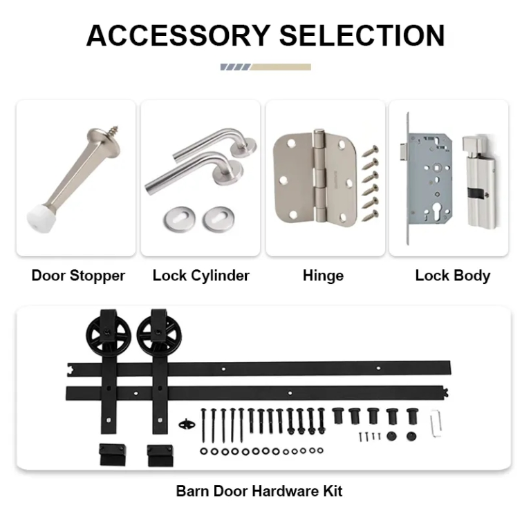 Termite-Proof Waterproof Interior Wood Plastic Composite WPC Door