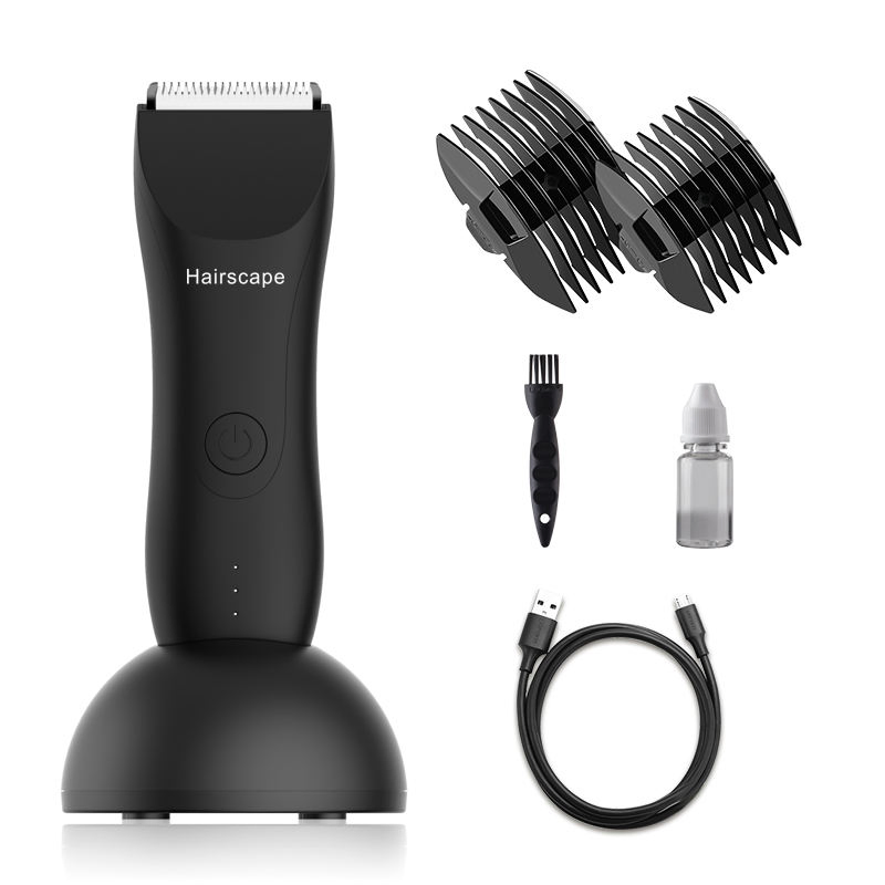 Hot Sell Rechargeable Body Trimmer for Men Waterproof Ceramic Blades Shaving Machine Electric Body Trimmer