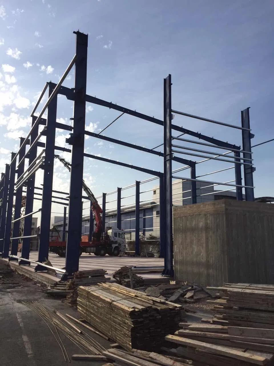 Raw Material Cold Storage Finshed Goods Warehouse, Steel Structure Shed