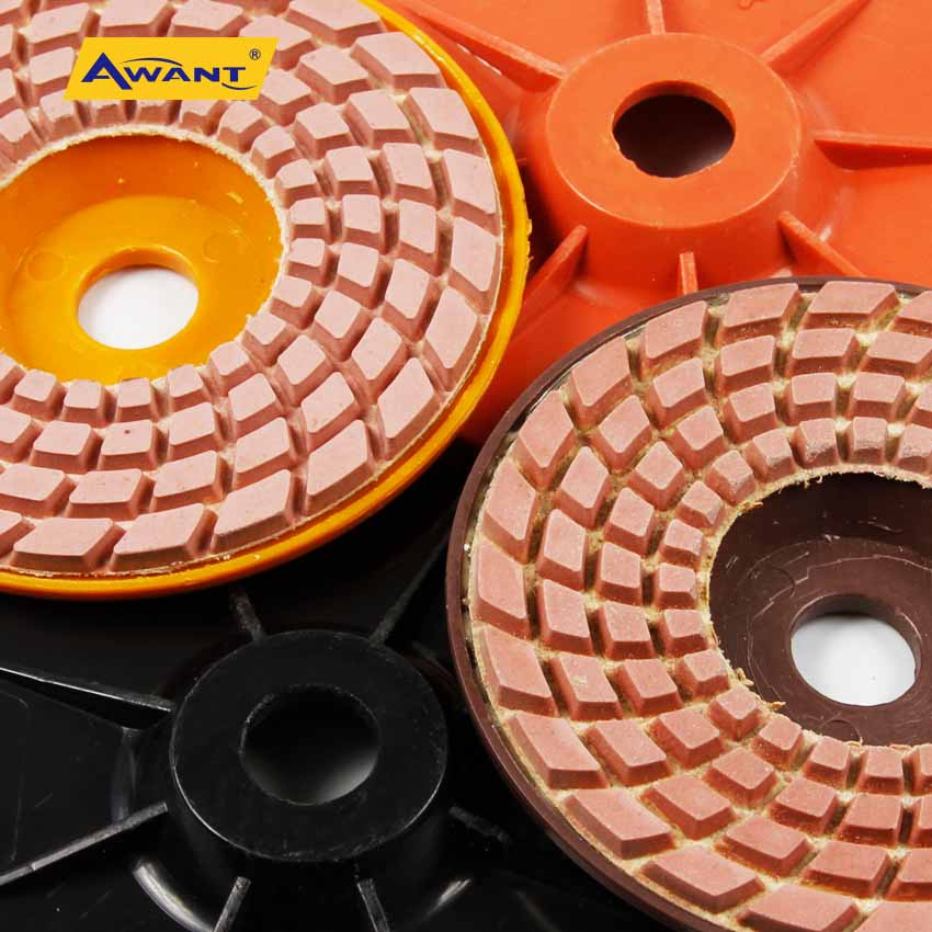 4 Inch Pink Good Marble Polishing Pad for Granite Concrete