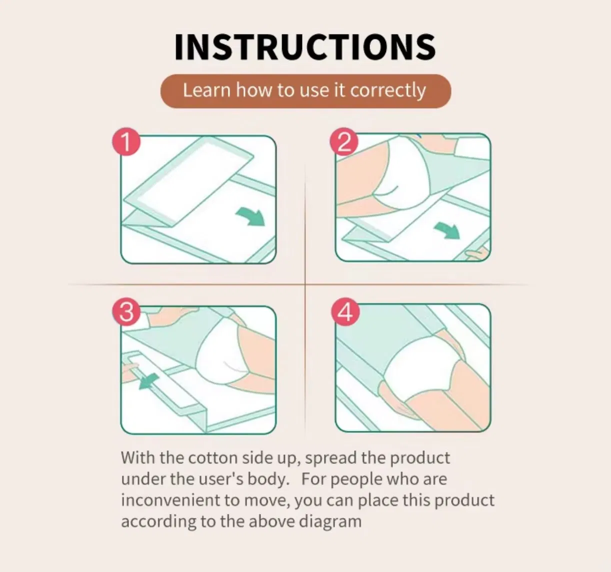 High Absorbency Disposable Adult Underpads Incontinence Pads with Leak-Proof OEM Factory Supply