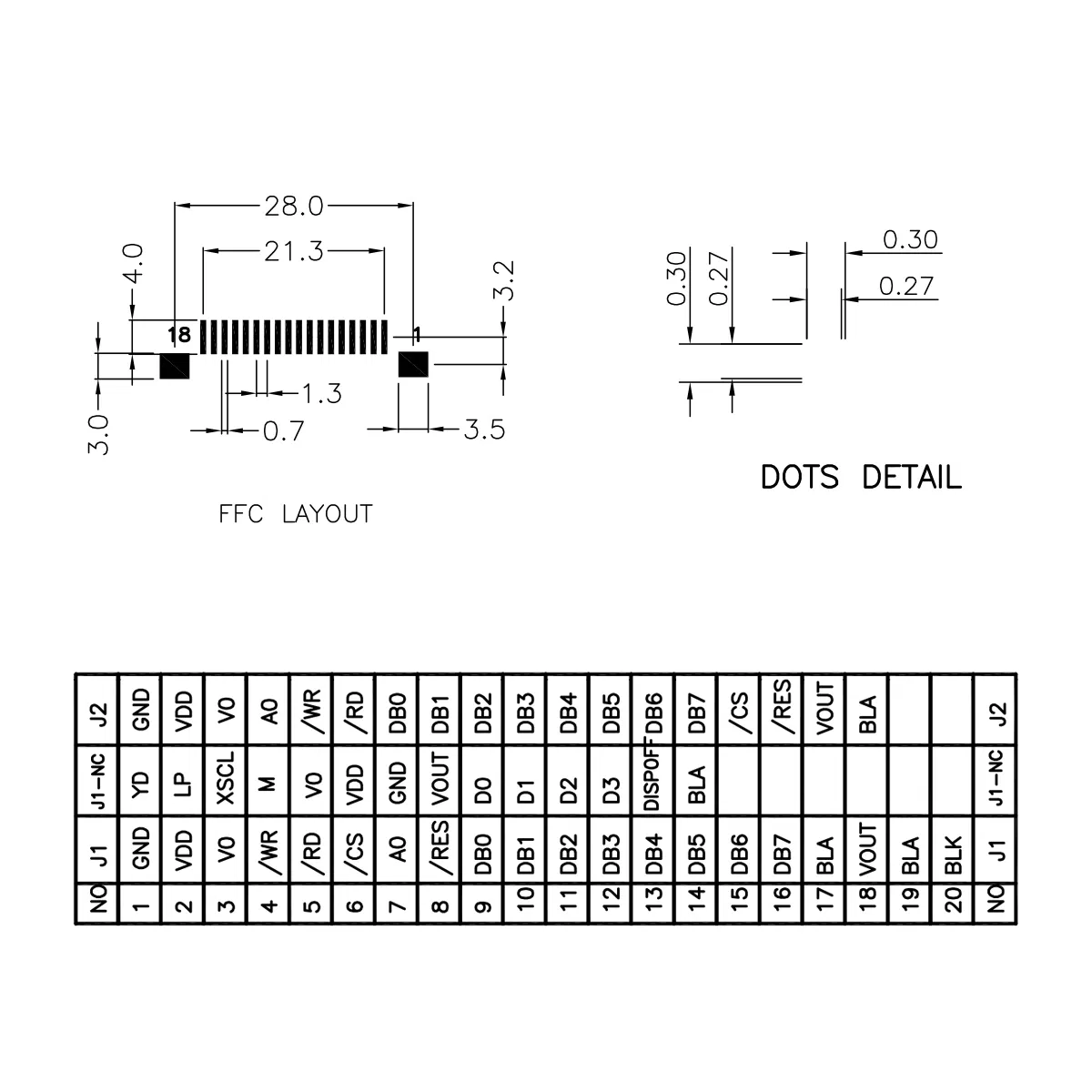 Модуль LCD дисплея 320x240 Ra8835, 4/8-бит