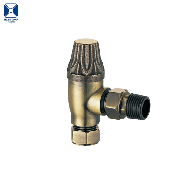 Antique Brass Classical Thermostatic Radiator Valve for Cast Iron Radiator