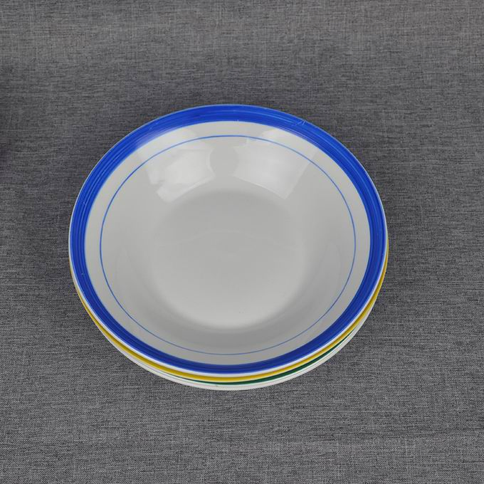 Soup Plate 8" Hands Color Line Porcelainware Ceramics Tableware