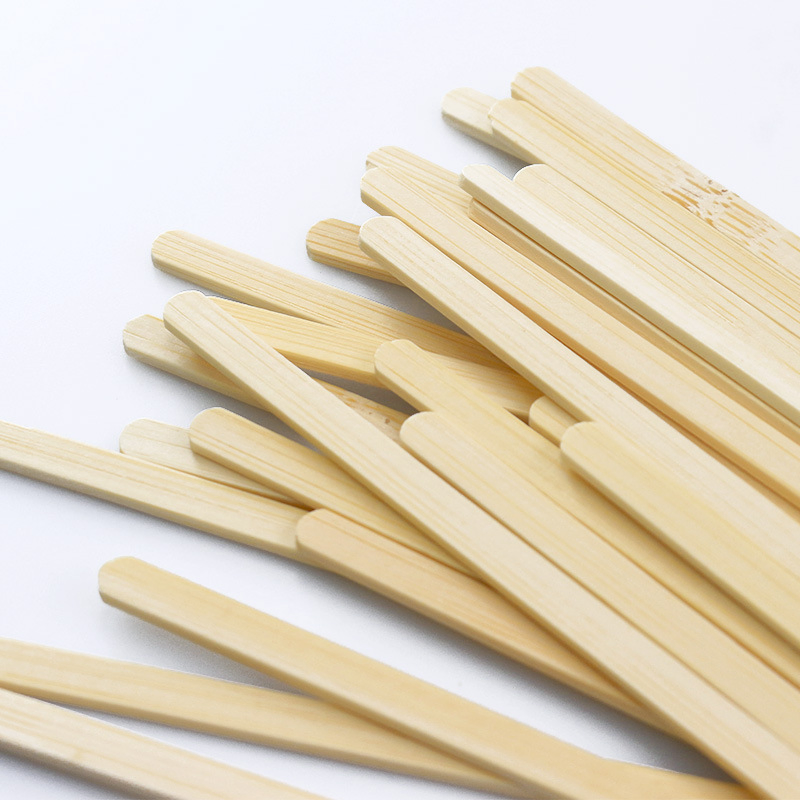 Natural Bamboo Coffee Sticks Biodegradable Honey Stir Bamboo Coffee Tea Stirrer Sticks
