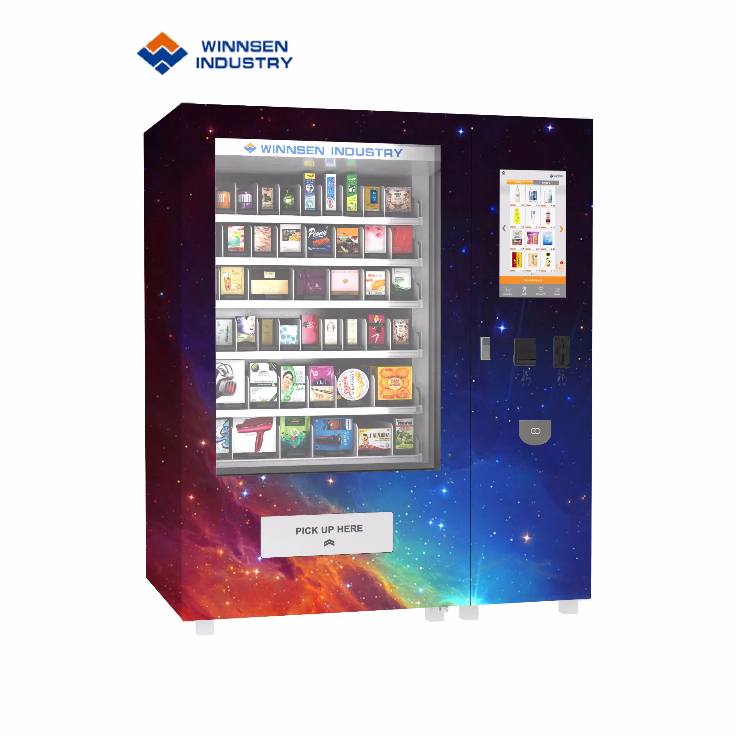 High Grade 32 Inch Screen Vending Machine with Income Report Function