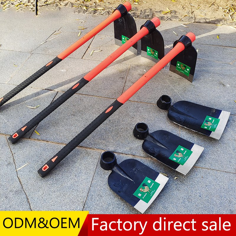 Rail Steel Trench Digging Hoe Open Land and Loose Soil Hoe Head