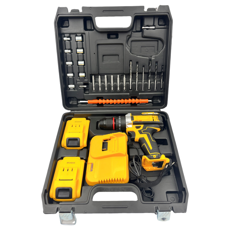 48V Battery Handheld Drill and Multifunctional Brushless Wireless Screwdriver Tool Set Combination Tool Kit Drill Box