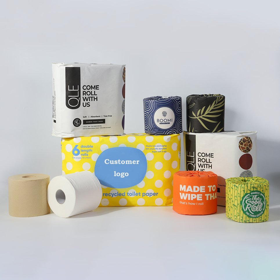 OEM Free Samples Wholesale Hygienic 3lpy Bamboo Toilet Tissue Paper Roll