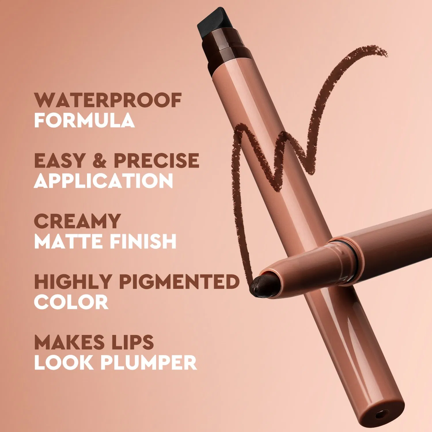 Fine Texture Customizable Water Proof Pigment Lip Liner for Promotion Presentations